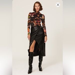 Nicole Miller Orion Nebula Turtleneck Top